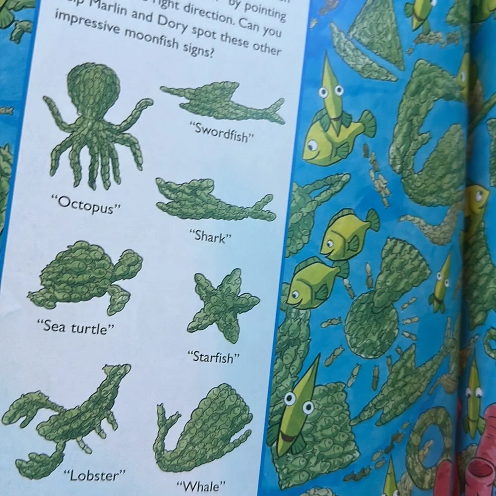 Disney Pixar Finding Nemo 2003 Look & Find Book + Pearl Figure